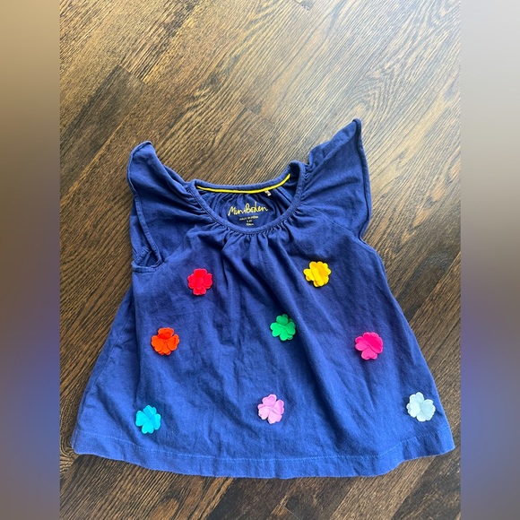 Mini Boden Shirts & Tops Mini Boden Little Girls Embroidered Floral